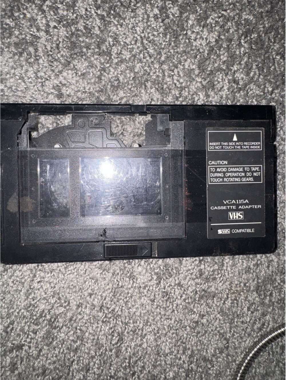 Panasonic VCA115A VHS-C Cassette Adapter VHS C Tape Converter SVHS Compatible